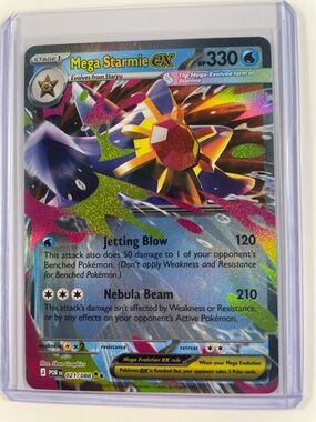 Pokemon Mega Starmie EX Holo — Blue, Purple, Gold